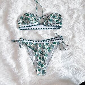 SHEIN Bikini Set - Green Floral